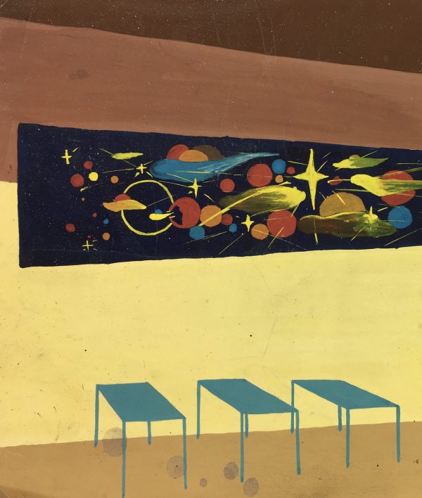 Architecture Original Art - Space, French, c.1960