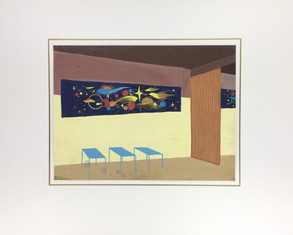 Architecture Original Art - Space, French, c.1960