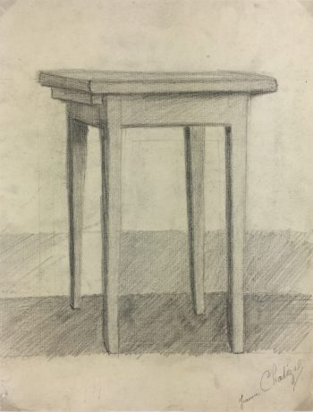 Architecture Original Art - Table, Jeanne Chalizel, c.1930