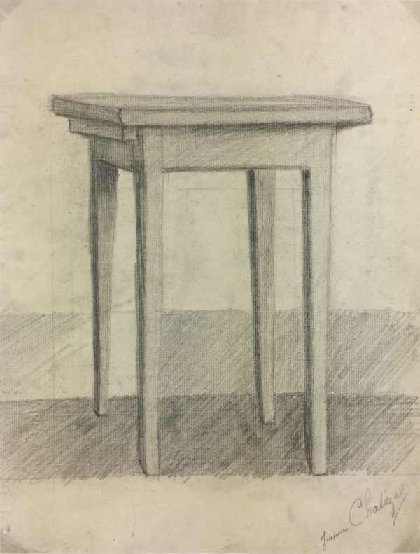 Architecture Original Art - Table, Jeanne Chalizel, c.1930