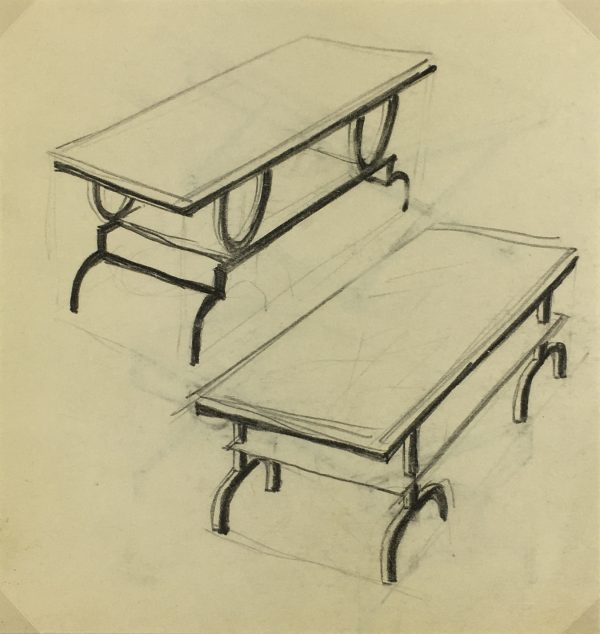 Architecture Original Art - Tables, Sach, c.1920