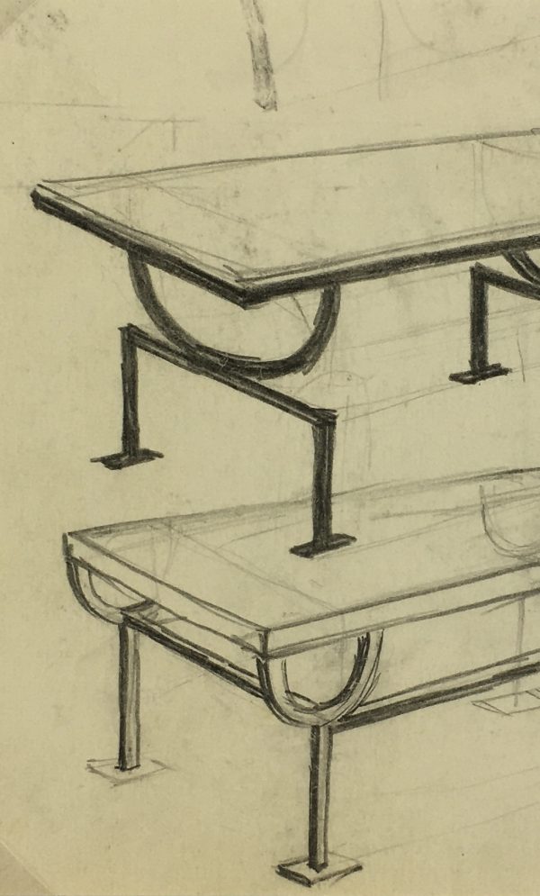 Architecture Original Art - Tables, Sach, c.1920