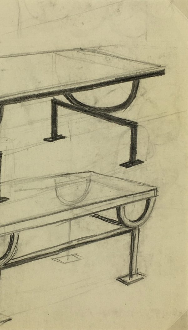 Architecture Original Art - Tables, Sach, c.1920