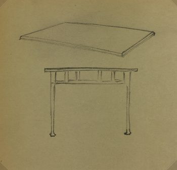 Architecture Original Art - Table, Germaine Barbier, c.1915