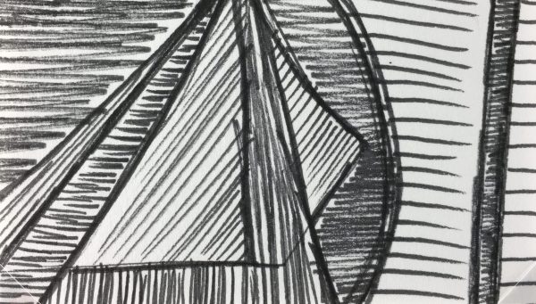 Black & White Modern Original Art - Modern Sketch, French, 2000s