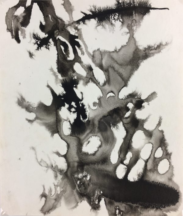Black & White Modern Original Art - Ink on Paper - Illusions, 1990s