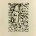 Black & White Modern Original Art - Otherworldly, Grangié, French, c.1960