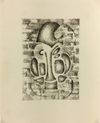 Black & White Modern Original Art - Otherworldly, Grangié, French, c.1960