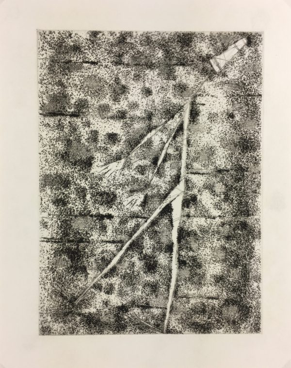 Black & White Modern Original Art - Otherworldly, Grangié, French, c.1960