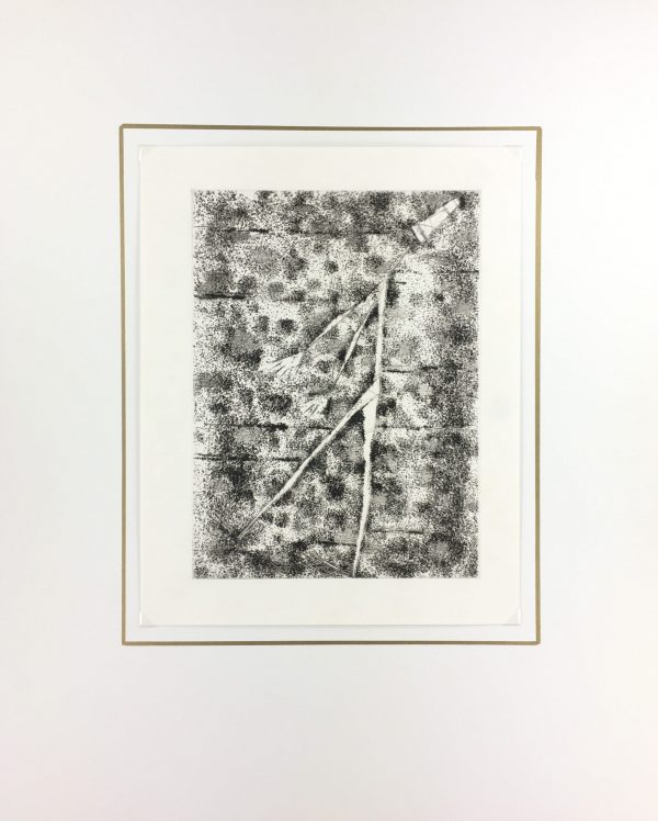 Black & White Modern Original Art - Otherworldly, Grangié, French, c.1960