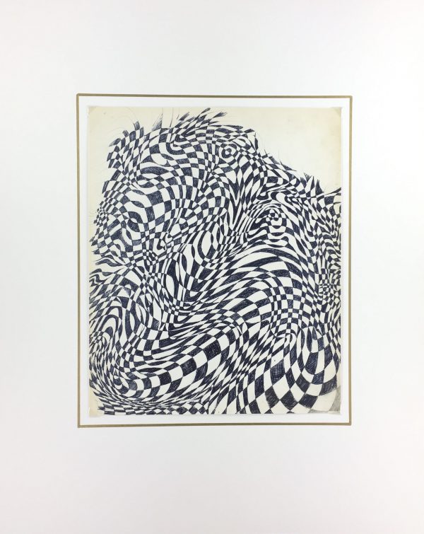 Black & White Modern Original Art - Abstract, French, c.1970