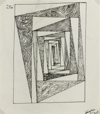 Black & White Modern Original Art - Melancolia, Irving Ambriz, 2012