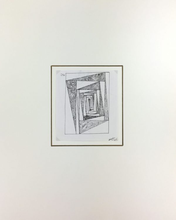 Black & White Modern Original Art - Melancolia, Irving Ambriz, 2012