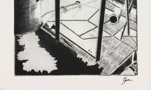 Black & White Modern Original Art - Industrial, Gen, c.1990