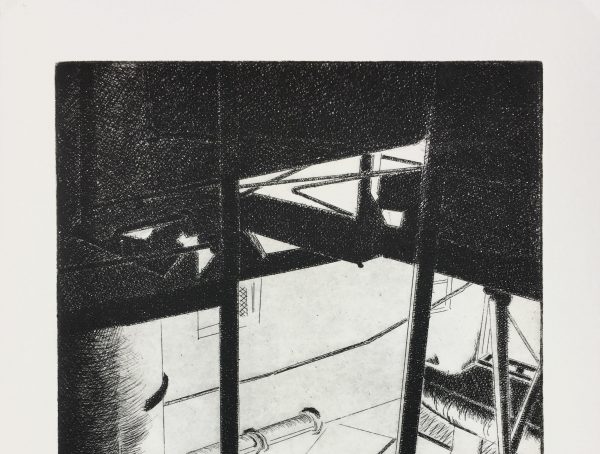 Black & White Modern Original Art - Industrial, Gen, c.1990