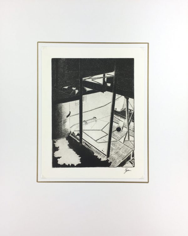 Black & White Modern Original Art - Industrial, Gen, c.1990