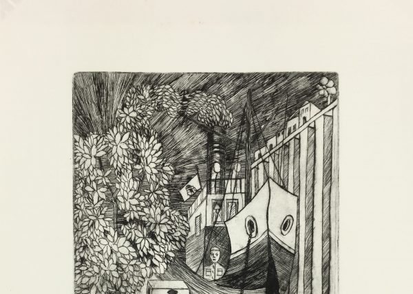 Black & White Modern Original Art - In Abstracto, A.G. Lézie, 1976