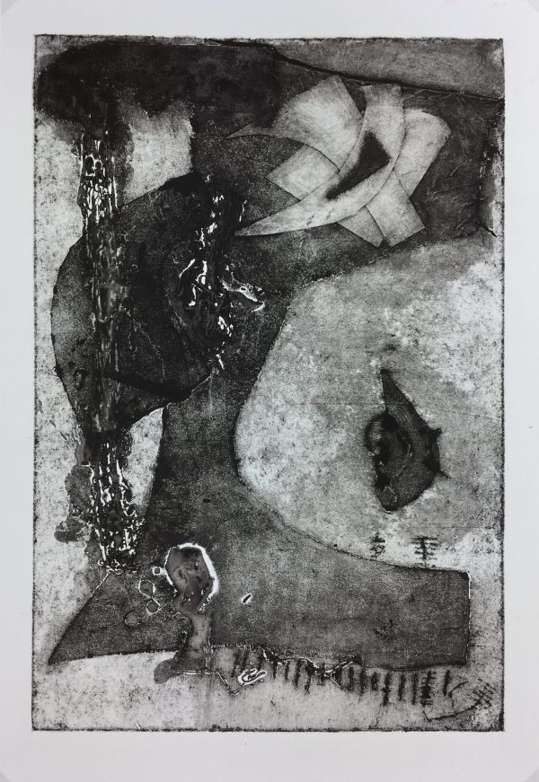 Black & White Modern Original Art - Abstract, Kisime Varner, c.1990