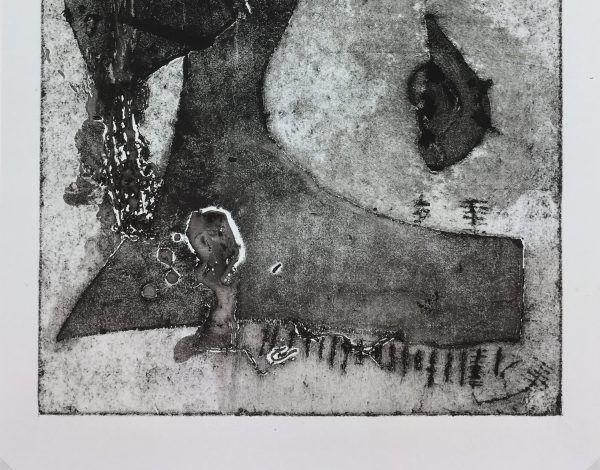 Black & White Modern Original Art - Abstract, Kisime Varner, c.1990