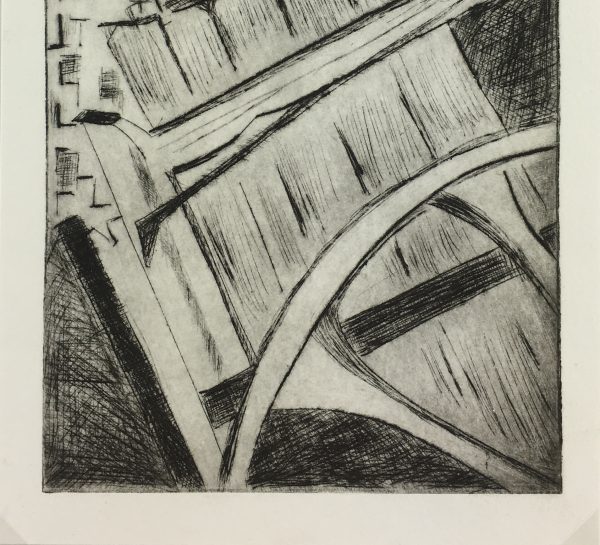 Black & White Modern Original Art - Industrial, George Ball, c.1990