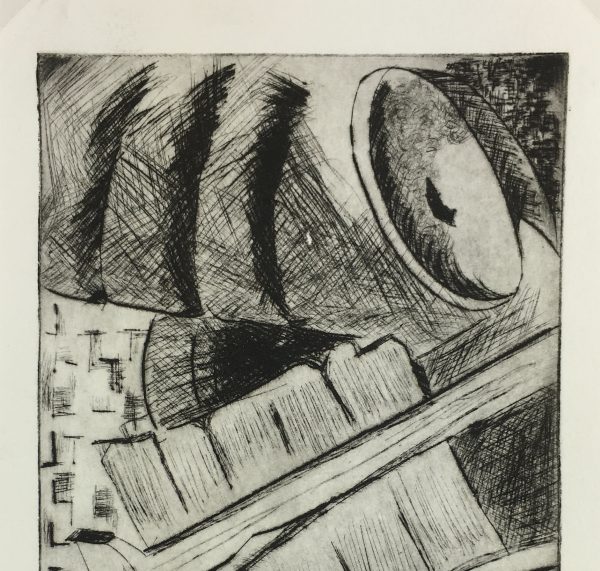 Black & White Modern Original Art - Industrial, George Ball, c.1990
