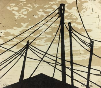 Black & White Modern Original Art - Wired, Coarda, DF, c.2005