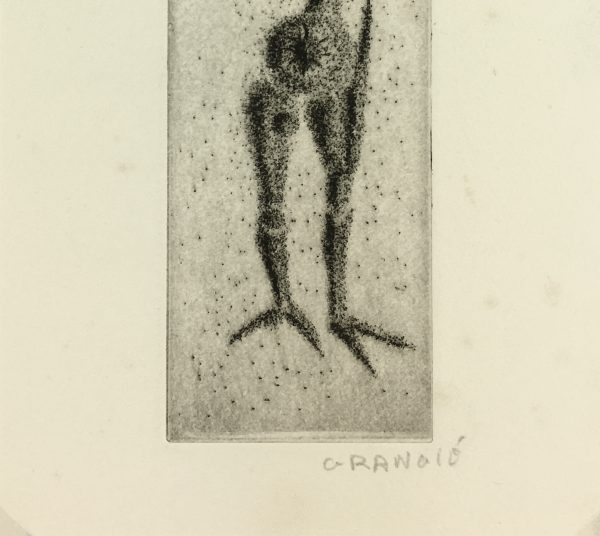Black & White Modern Original Art - Otherworldly, Grangié, French, c.1960
