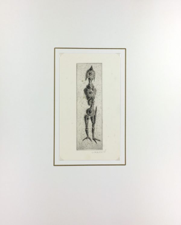 Black & White Modern Original Art - Otherworldly, Grangié, French, c.1960