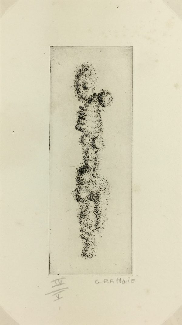 Black & White Modern Original Art - Otherworldly, Grangié, French, c.1960