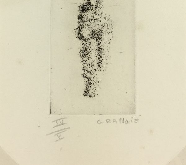 Black & White Modern Original Art - Otherworldly, Grangié, French, c.1960