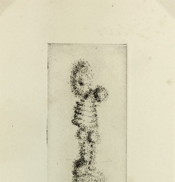Black & White Modern Original Art - Otherworldly, Grangié, French, c.1960