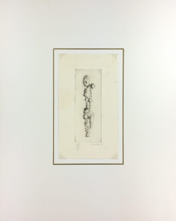 Black & White Modern Original Art - Otherworldly, Grangié, French, c.1960