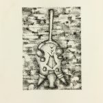 Black & White Modern Original Art - Otherworldly, Grangié, French, c.1960