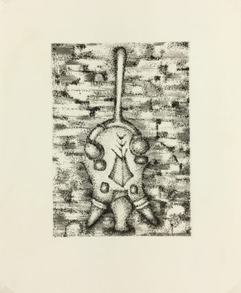 Black & White Modern Original Art - Otherworldly, Grangié, French, c.1960