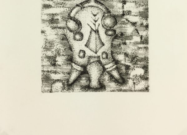Black & White Modern Original Art - Otherworldly, Grangié, French, c.1960