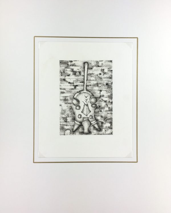 Black & White Modern Original Art - Otherworldly, Grangié, French, c.1960
