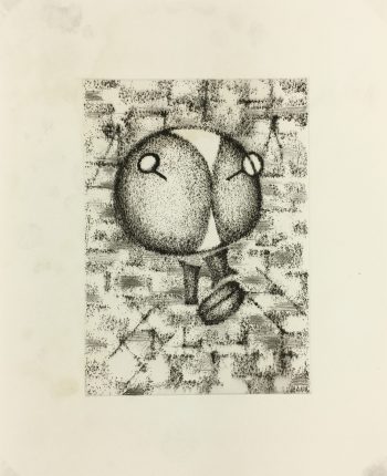 Black & White Modern Original Art - Otherworldly, Grangié, French, c.1960