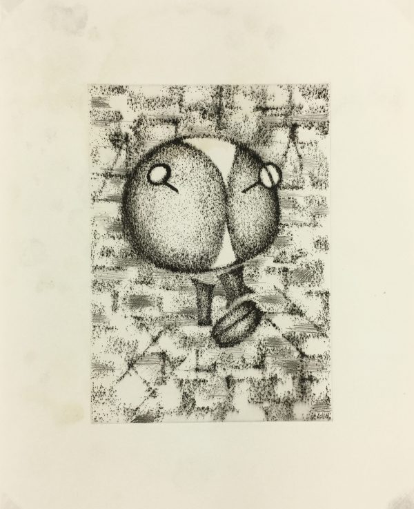 Black & White Modern Original Art - Otherworldly, Grangié, French, c.1960