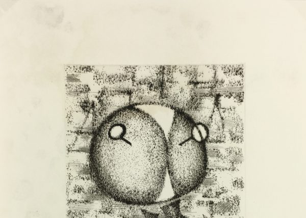 Black & White Modern Original Art - Otherworldly, Grangié, French, c.1960