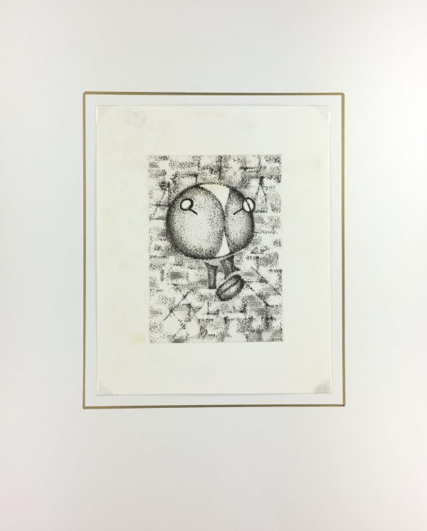Black & White Modern Original Art - Otherworldly, Grangié, French, c.1960