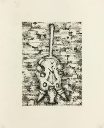 Black & White Modern Original Art - Otherworldly, Grangié, French, c.1960