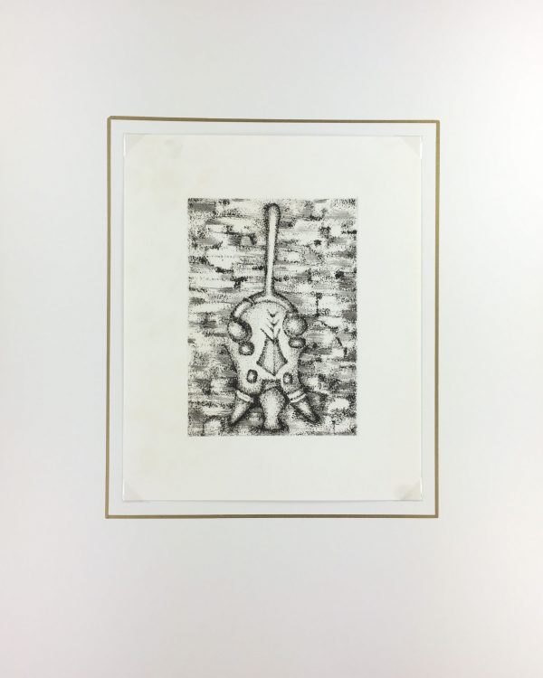 Black & White Modern Original Art - Otherworldly, Grangié, French, c.1960