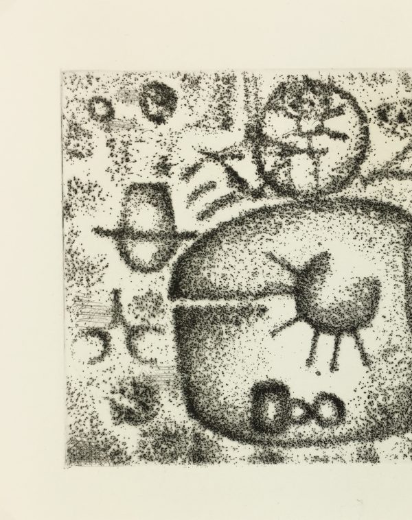 Black & White Modern Original Art - Otherworldly, Grangié, French, c.1960