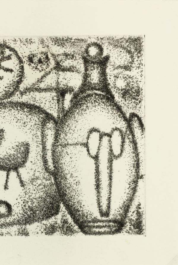 Black & White Modern Original Art - Otherworldly, Grangié, French, c.1960