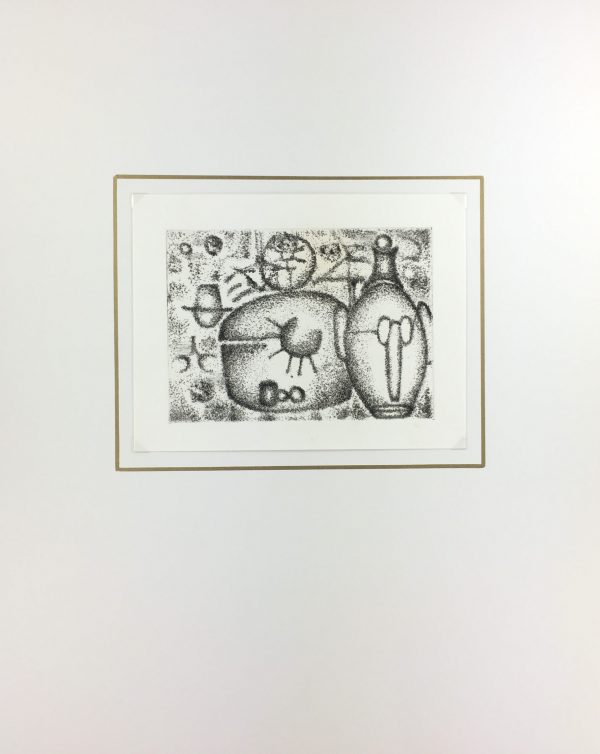 Black & White Modern Original Art - Otherworldly, Grangié, French, c.1960