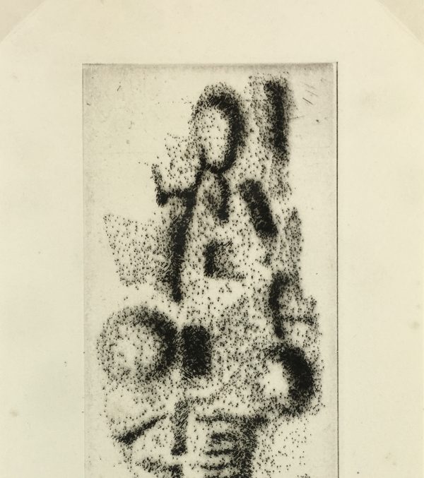 Black & White Modern Original Art - Otherworldly, Grangié, French, c.1960