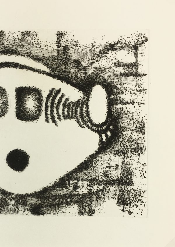 Black & White Modern Original Art - Otherworldly, Grangié, French, c.1960