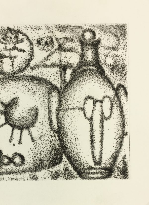 Black & White Modern Original Art - Otherworldly, Grangié, French, c.1960
