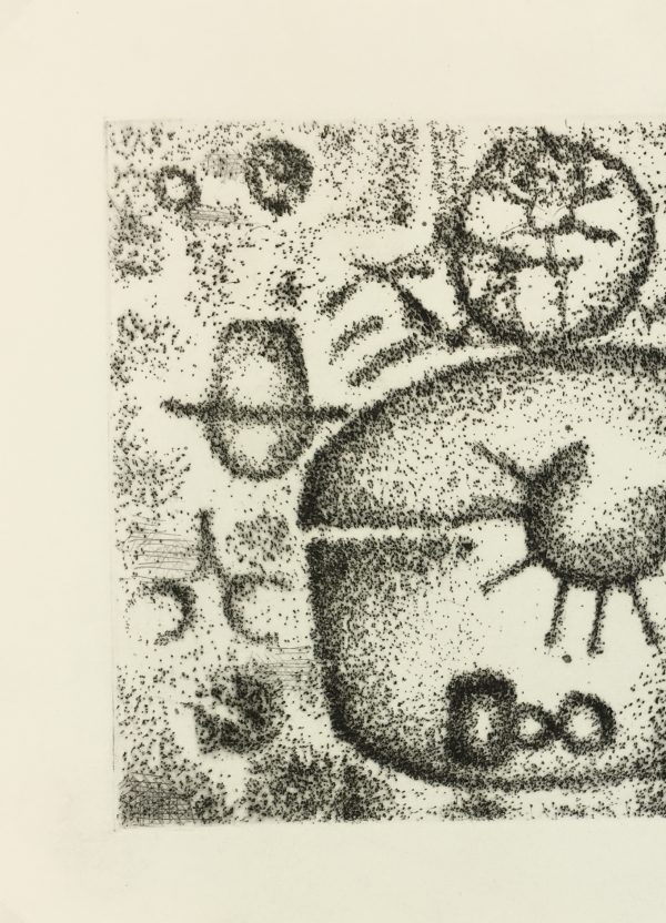 Black & White Modern Original Art - Otherworldly, Grangié, French, c.1960