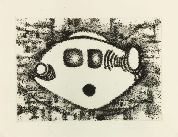 Black & White Modern Original Art - Otherworldly, Grangié, French, c.1960